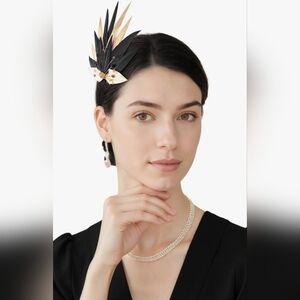 Elegant‎ Black and Gold Hair Accessory